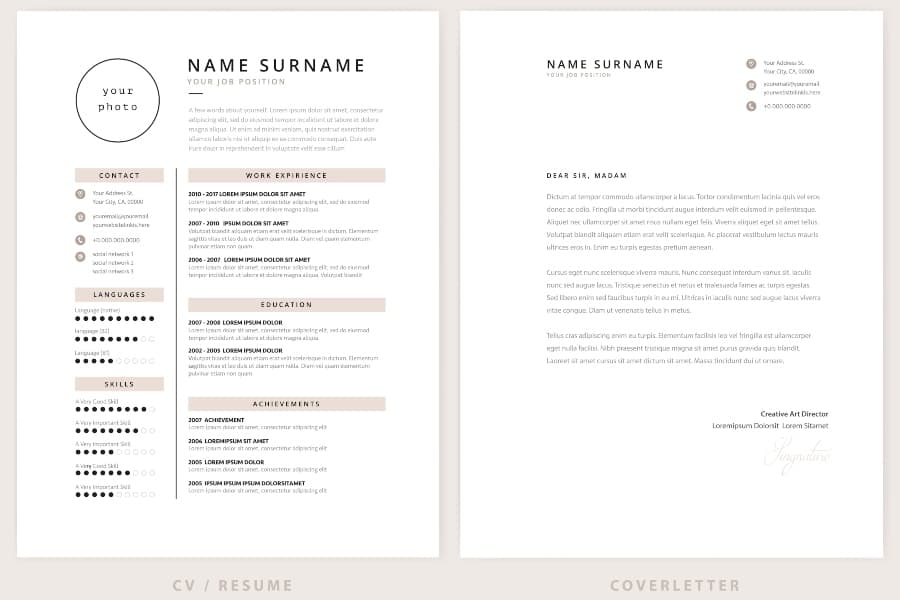 resume and cover letter
